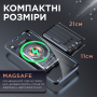 Зображення Повербанк Smart X Lugi 10000 мАч с магсейф беспроводной зарядкой магнитный, портативное зарядное устройство внешний аккумулятор ИМ Light-Deco 6 