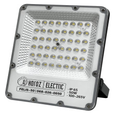 Прожектор світлодіодний HOROZ ELECTRIC "FELIS-50" 50W чорний 6400K (денне світло)