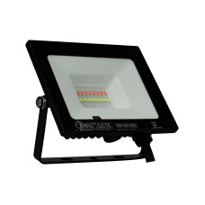 Прожектор світлодіодний HOROZ ELECTRIC "Remix-20" 20W RGB+ біле світло, корпус чорний