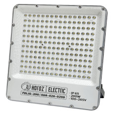 Прожектор світлодіодний HOROZ ELECTRIC "FELIS-200" 200W чорний 6400K (денний)