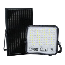 Прожектор світлодіодний на сонячній батареї HOROZ ELECTRIC "TIGER PRO-200" 200W 6400K чорний