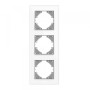 Изображение Рамка белое стекло 3 места вертикальная VIDEX BINERA ИМ Light-Deco 1 
