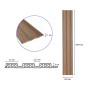 Зображення Рейка декоративная WPC стеновая 200х11х2900мм SW-00003007 ИМ Light-Deco 2 