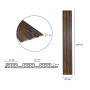 Зображення Рейка декоративная WPC стеновая 200х11х2900мм SW-00003008 ИМ Light-Deco 2 