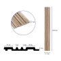 Изображение Рейка декоративная PS 2900х117х12мм Дуб SW-00002136 ИМ Light-Deco 2 