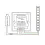 Зображення Контролер RGB OEM 12A-Touch white вбудований ИМ Light-Deco 3 