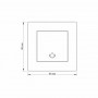 Изображение Кнопка звонка белая TITANUM STANDARD ИМ Light-Deco 3 