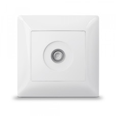 Розетка TV одинарная телевизионная белая TITANUM STANDARD