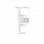 Изображение Выключатель одноклавишный белый TITANUM STANDARD ИМ Light-Deco 4 