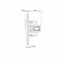 Изображение Выключатель двухклавишный проходной белый TITANUM STANDARD ИМ Light-Deco 4 