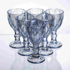 Набор рюмок Diamond Blue 6 штук по 40 мл HP-19-278 прозрачный рюмка для крепких напитков коктейлей шотов