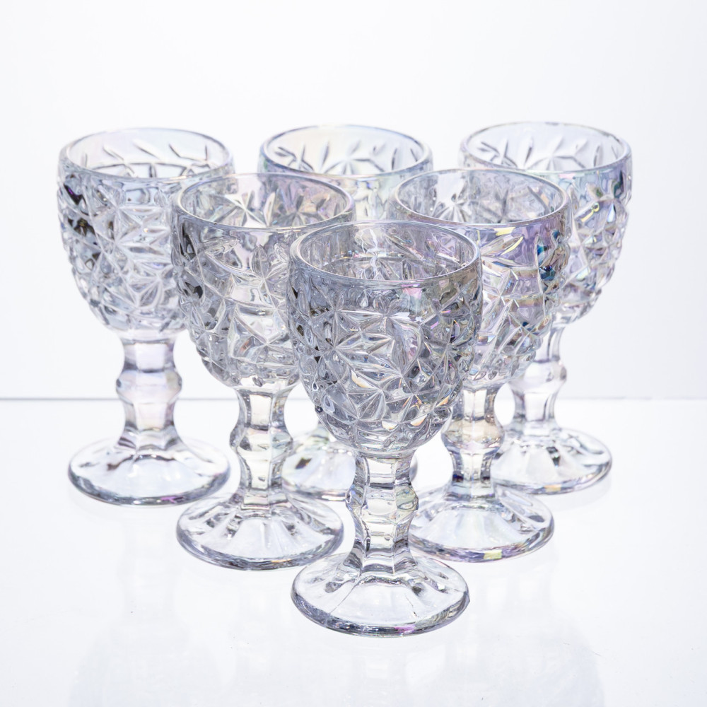 Зображення Набор рюмок на ножке 6 штук 50 мл для водки наливки подарочные рюмки стеклянные HP-19-178 ИМ Light-Deco 