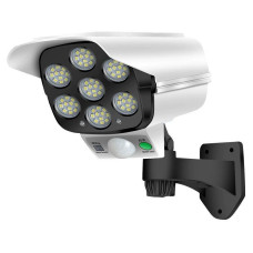 Уличный фонарь настенный 77 COB LED с датчиком движения и солнечной панелью автономная лампа для сада огорода HP-L-4
