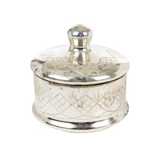 Стеклянная бисквитница 16x16см