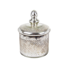 Стеклянная бисквитница 19x14см