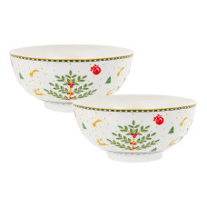 Набір з 2-х салатників різдвяна колекція 15см