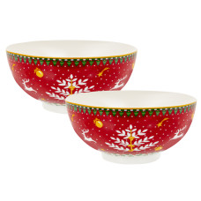 Набір з 2-х салатників різдвяна колекція 15см