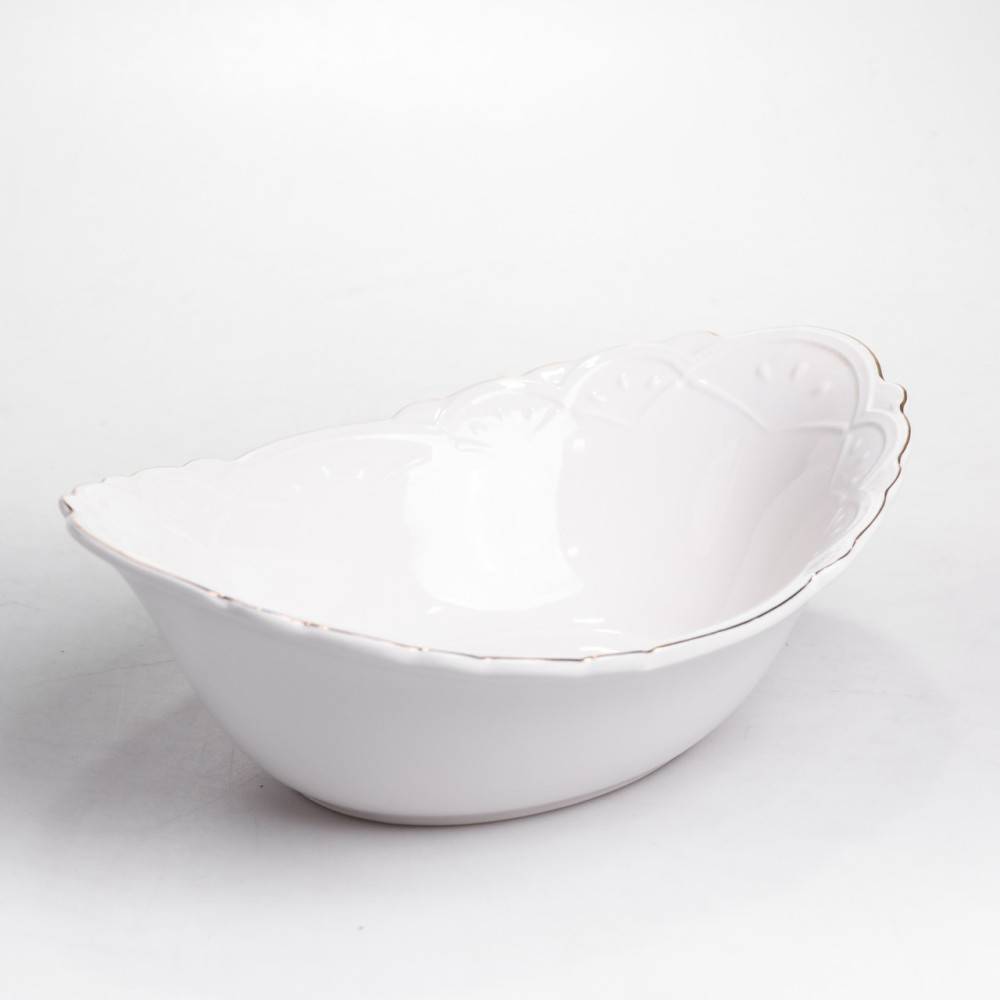 Изображение Салатница овальная фарфоровая Pearl 31,5*22*10 см Yiwu HP-HK-C33 ИМ Light-Deco 2 
