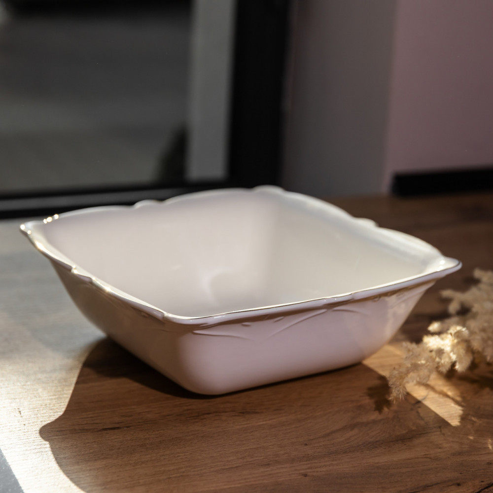 Изображение Салатница квадратная фарфоровая Pearl 20,5*20,5 см Yiwu HP-HK-C35 ИМ Light-Deco 1 