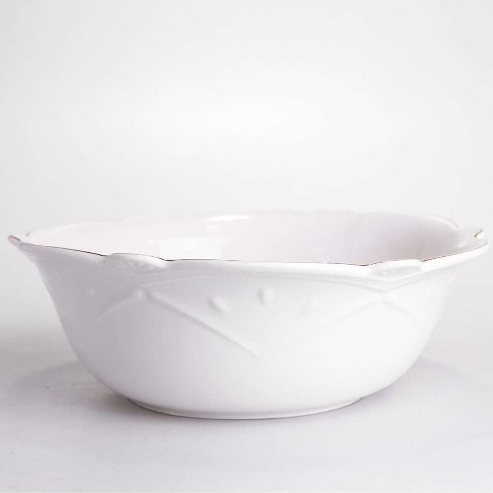 Изображение Салатница круглая фарфоровая Pearl 20,5 см Yiwu HP-HK-C24 ИМ Light-Deco 