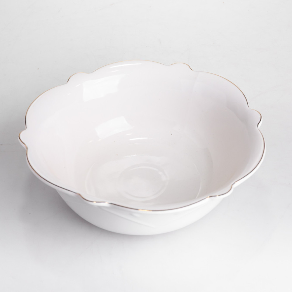 Изображение Салатница круглая фарфоровая Pearl 20,5 см Yiwu HP-HK-C24 ИМ Light-Deco 2 