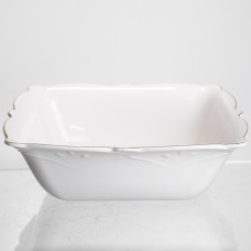 Салатница квадратная фарфоровая Pearl 26,5*26,5 см Yiwu HP-HK-C6
