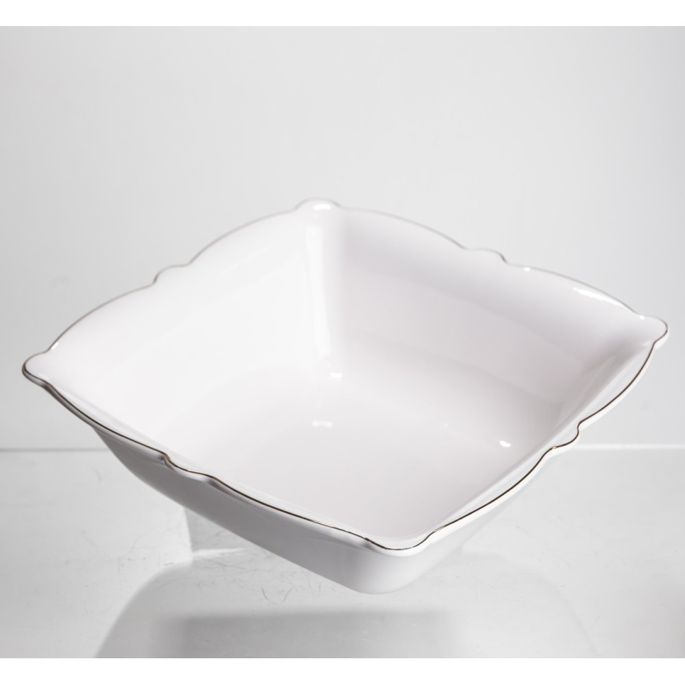 Изображение Салатница квадратная фарфоровая Pearl 26,5*26,5 см Yiwu HP-HK-C6 ИМ Light-Deco 2 