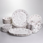 Зображення Столовый набор посуды тарелок и чашек 32 предмета на 6 персон Pearl фарфоровый YY78-4A ИМ Light-Deco 8 