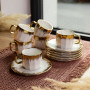 Изображение Чайный сервиз на 6 персон фарфоровый Golden Eye 80 мл Yiwu J2458 ИМ Light-Deco 1 