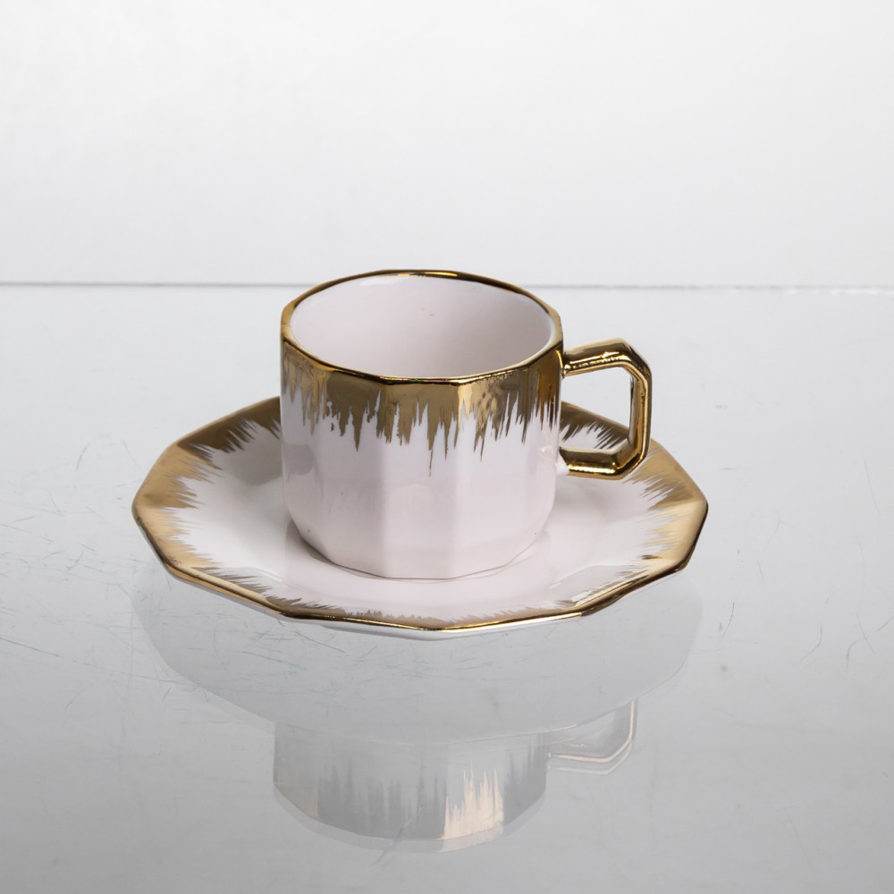 Изображение Чайный сервиз на 6 персон фарфоровый Golden Eye 80 мл Yiwu J2458 ИМ Light-Deco 2 