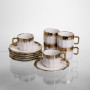 Изображение Чайный сервиз на 6 персон фарфоровый Golden Eye 80 мл Yiwu J2458 ИМ Light-Deco 3 