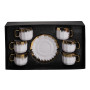 Изображение Чайный сервиз на 6 персон фарфоровый Golden Eye 80 мл Yiwu J2458 ИМ Light-Deco 4 