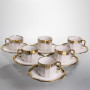 Изображение Чайный сервиз на 6 персон фарфоровый Golden Eye 180 мл Yiwu J2457 ИМ Light-Deco 