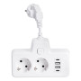 Изображение Сетевой фильтр на 2 евро розетки с 2 USB и 2 Type-C белый HP-5-17 ИМ Light-Deco 