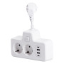 Изображение Сетевой фильтр на 2 евро розетки с 2 USB и 2 Type-C белый HP-5-17 ИМ Light-Deco 1 