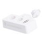 Изображение Сетевой фильтр на 2 евро розетки с 2 USB и 2 Type-C белый HP-5-17 ИМ Light-Deco 2 