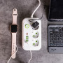 Изображение Сетевой фильтр кабель 2.7 м удлинитель F16 на 3 розетки 4 usb 2 type-c и кнопкой отключения Белый HP-5-19 ИМ Light-Deco 1 