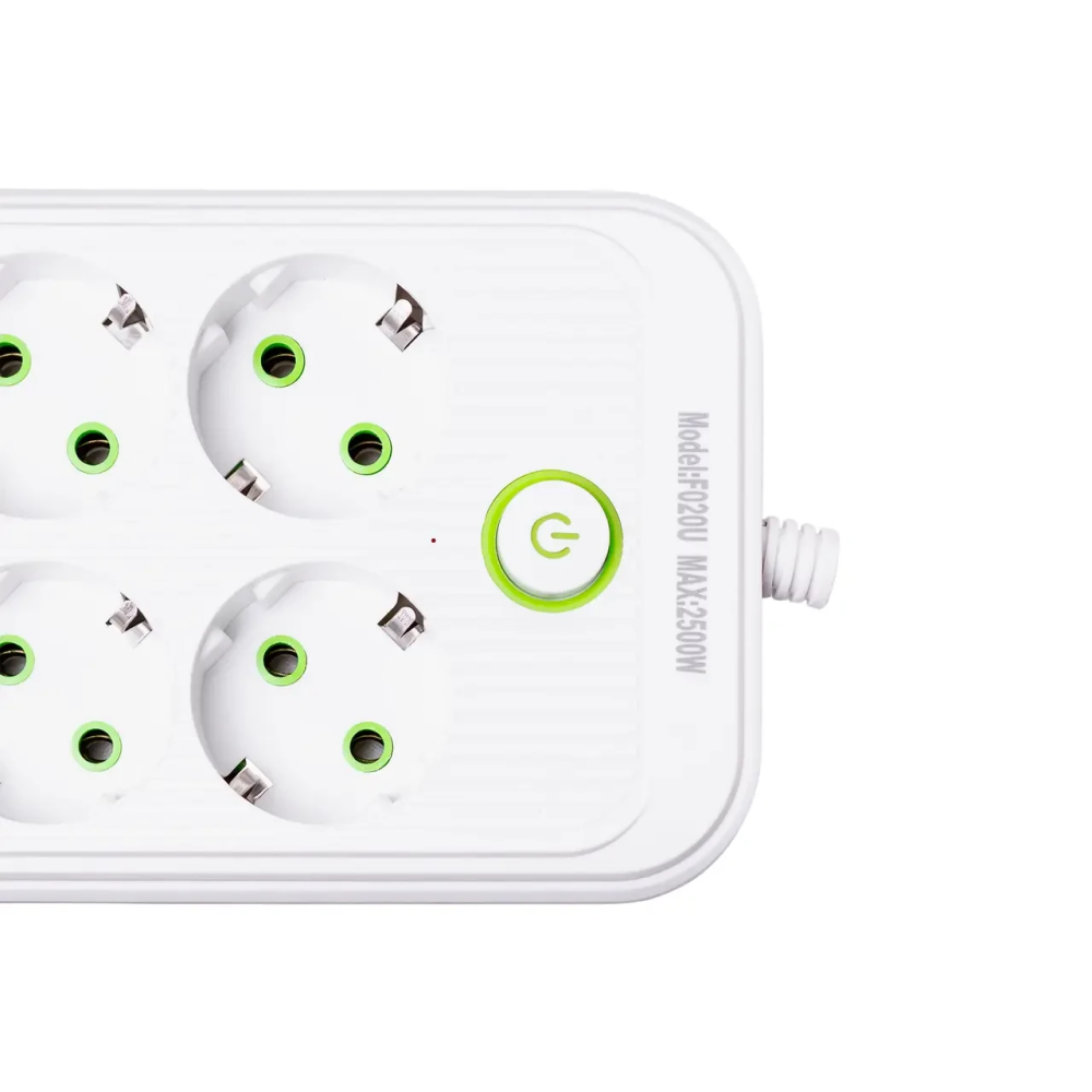 Изображение Сетевой фильтр 4.7 м удлинитель на 8 розеток с 3 USB 1 Type-C и кнопкой отключения F20U Черный HP-5-29 ИМ Light-Deco 3 