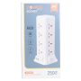 Изображение Сетевой фильтр удлинитель 4.8 м с лампой на 12 универсальных розеток с 2 USB 1 Type-C беспроводная зарядка HP-5-11MF ИМ Light-Deco 9 