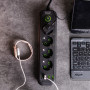 Изображение Сетевой фильтр 2.8 м удлинитель на 4 розетки с 3 USB 1 Type-C и кнопкой отключения HP-5-13MF ИМ Light-Deco 1 