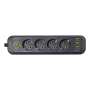 Изображение Сетевой фильтр 4.35 м удлинитель на 4 розетки с 3 USB 1 Type-C и кнопкой отключения HP-5-14 ИМ Light-Deco 2 