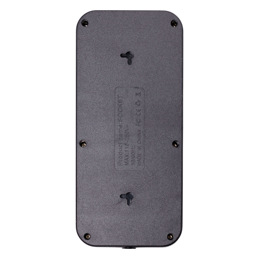 Изображение Сетевой фильтр 3 м удлинитель F06U на 6 розеток 4 USB 1 Type-C и кнопкой отключения Черный HP-5-24 ИМ Light-Deco 6 