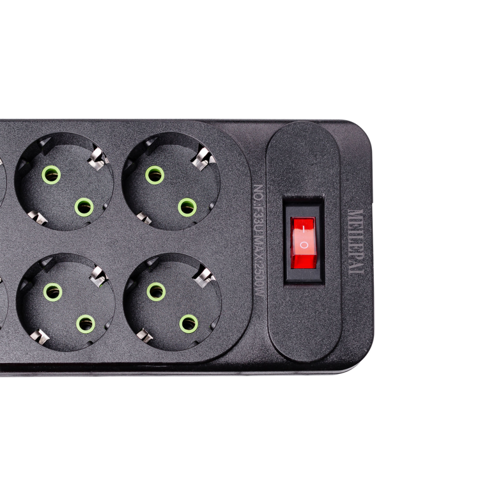 Изображение Сетевой фильтр удлинитель 5 м на 6 розеток 4 USB 2 Type-C и кнопкой выключения HP-5-16 ИМ Light-Deco 3 