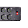 Изображение Сетевой фильтр удлинитель 5 м на 6 розеток 4 USB 2 Type-C и кнопкой выключения HP-5-16 ИМ Light-Deco 3 