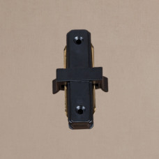 Прямий з'єднувач треків Levistella 752 PR-BK чорний для трапецеподібного профілю