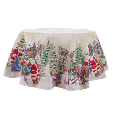 Скатертина гобеленова Lefard "Village" кругла 140 см (732-066) 
