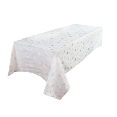 Скатертина з золотим люрексом Lefard "Зірки" 100х100см (812-054)