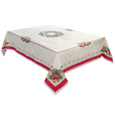 Скатерть гобеленовая новогодняя Lefard  "CORONA NATALE" 140x180 см (716-183)
