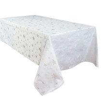 Скатертина зі срібним люрексом Lefard "Зірки" 160х180см (812-061)
