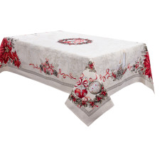Скатерть гобеленовая Lefard новогодняя с люрексом "Kris lurex" 140х180см (732-309)